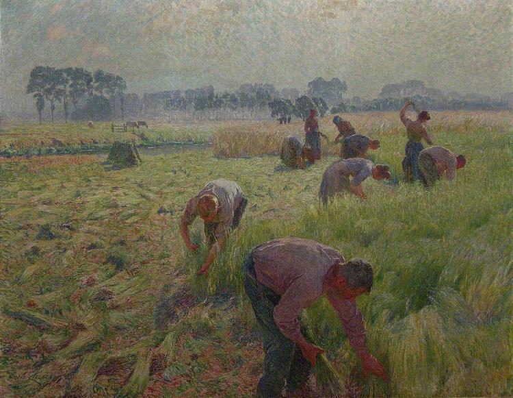 Emile Claus Flax harvesting